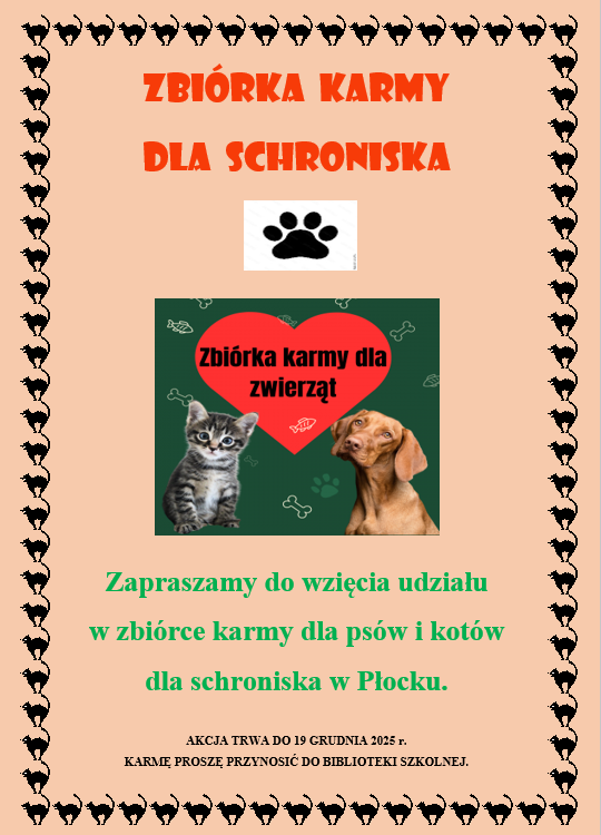 zbiorka do schroniska